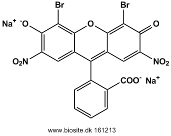 Strukturen af eosin B