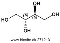 Strukturen af erythritol