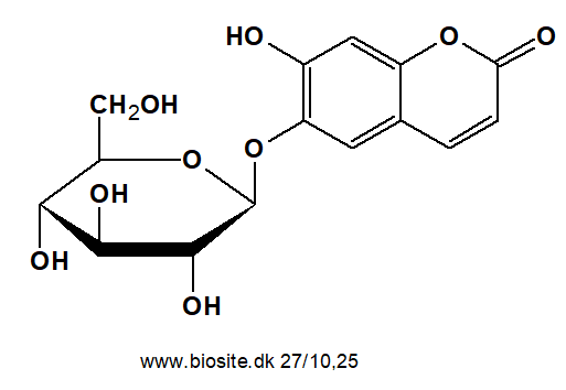 Strukturen af esculin