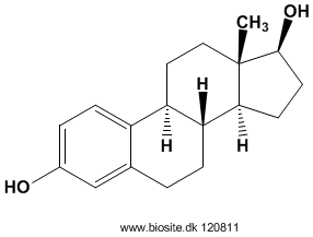 Strukturen af estradiol (�stradiol)