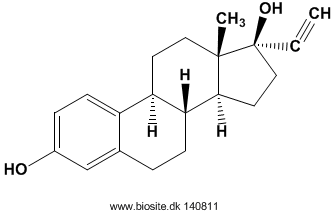 Strukturen af ethinylestradiol