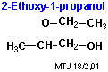 Strukturen af 2-ethoxy-1-propanol