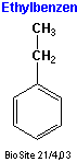Strukturen af ethylbenzen