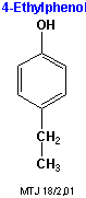 Strukturen af 4-ethylphenol