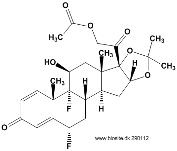 Strukturen af fluocinonid