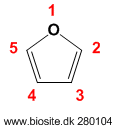 Strukturen af furan