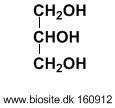 Strukturen af glycerol