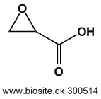 Strukturen af glycidsyre