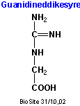 Strukturen af guanidineddikesyre