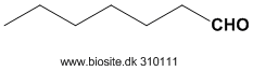Strukturen af heptanal