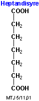 Strukturen af heptandisyre