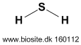 Strukturen af hydrogensulfid