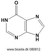 Strukturen af hypoxanthin