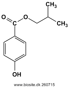 Strukturen af isobutylparaben