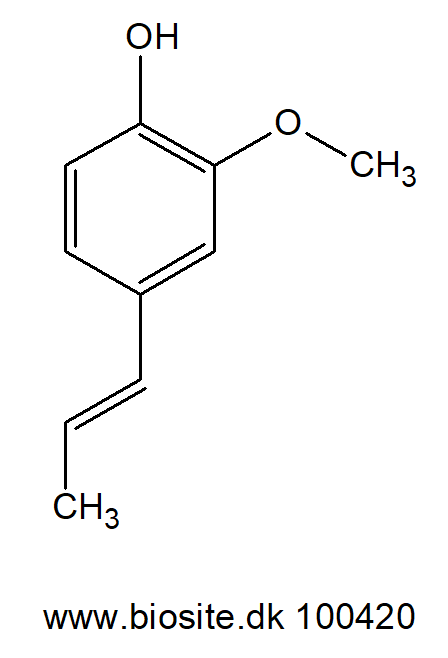 Strukturen af isoeugenol