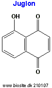 Strukturen af juglon