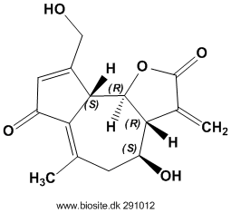 Strukturen af lactucin