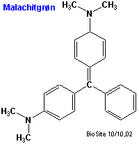 Strukturen af malachitgrnt