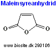 Strukturen af maleinsyreanhydrid
