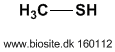 Strukturen af methanthiol