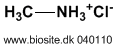Strukturen af methylamin hydrochlorid