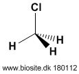 Strukturen af methylchlorid