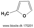 Strukturen af 2-methylfuran