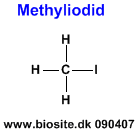 Strukturen af methyliodid