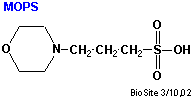 Den kemiske struktur af bufferen MOPS