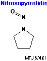 Strukturen af nitrosopyrrolidin