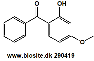Strukturen af oxybenzon
