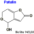 Den kemiske struktur af mycotoxinet patulin