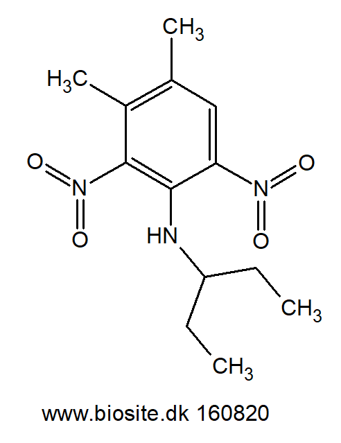 Strukturen af pendimethalin
