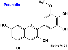 Strukturen af petunidin