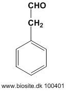 Strukturen af phenylacetaldehyd