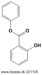 Strukturen af phenylsalicylat
