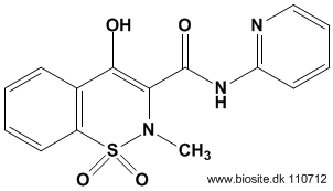 Strukturen af piroxicam