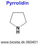 Strukturen af pyrrolidin