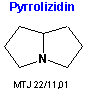 Den kemiske struktur af pyrrolizidin
