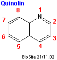 Strukturen af quinolin