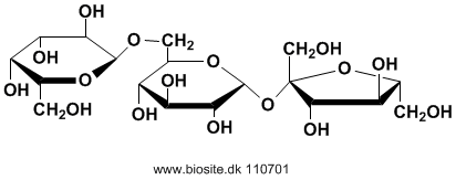 Strukturen af raffinose