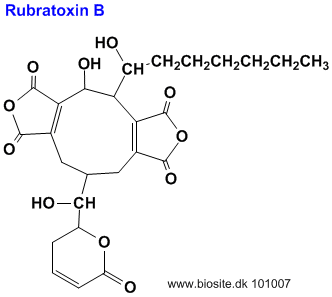 Strukturen af rubratoxin B