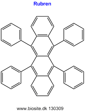 Strukturen af carbonhydridet rubren