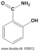 Strukturen af salicylamid