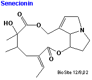 Den kemiske struktur af senecionin