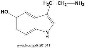 Strukturen af serotonin