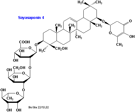 Strukturen af soyasaponin 4