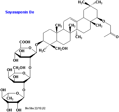 Strukturen af soyasaponin IV
