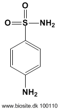 Strukturen af sulfanilamid