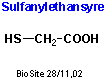 Strukturen af sulfanylethansyre
